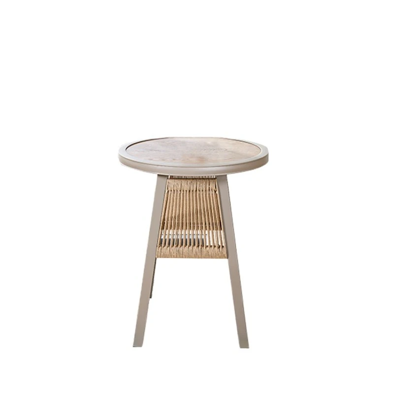 

Balcony garden small table and chairs three-piece small apartment leisure rattan chair combination reading and drinking