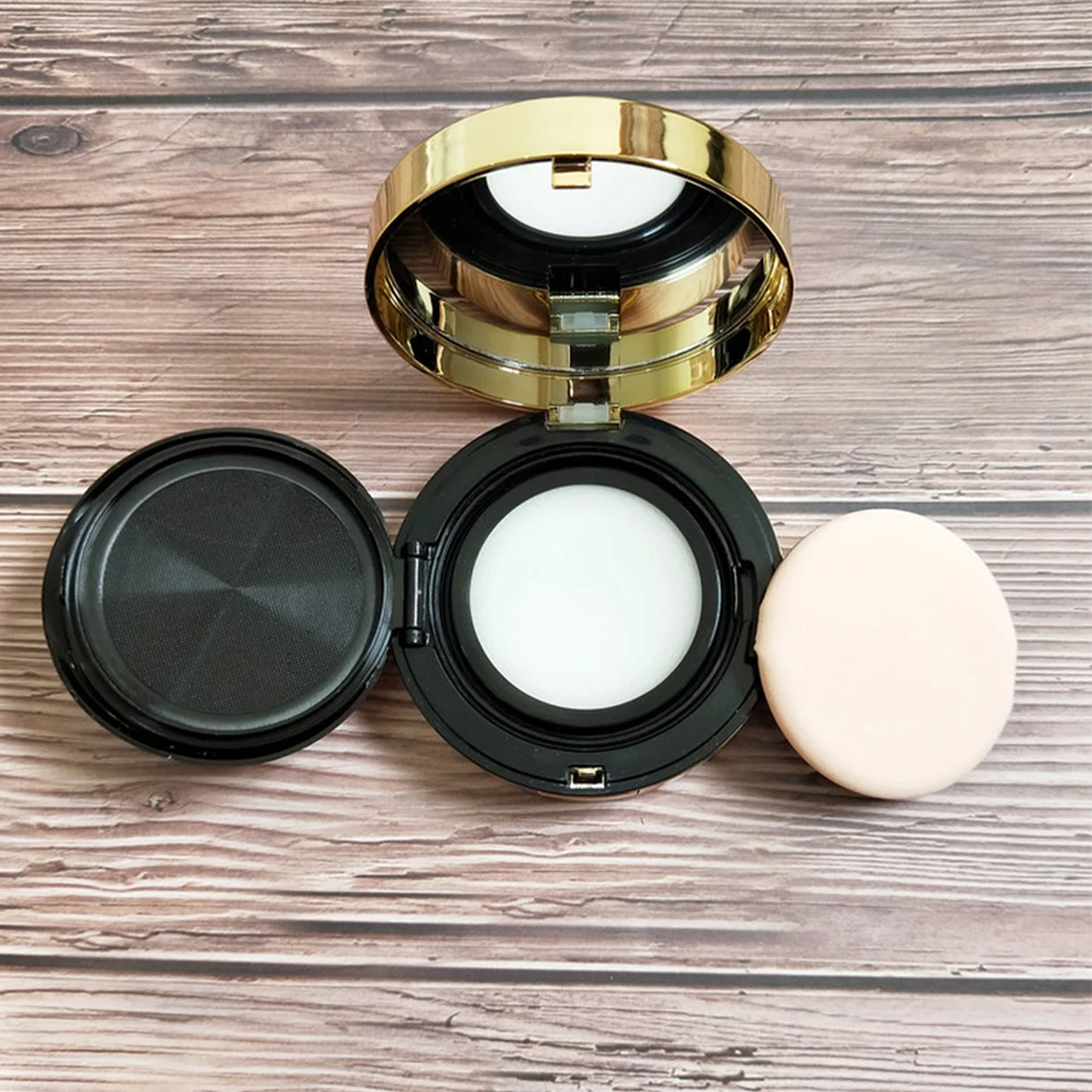 

2Pcs Empty Compact Case Powder Makeup Powder Container Box Puff 15g Travel Containers for Cream Foundation Refillable