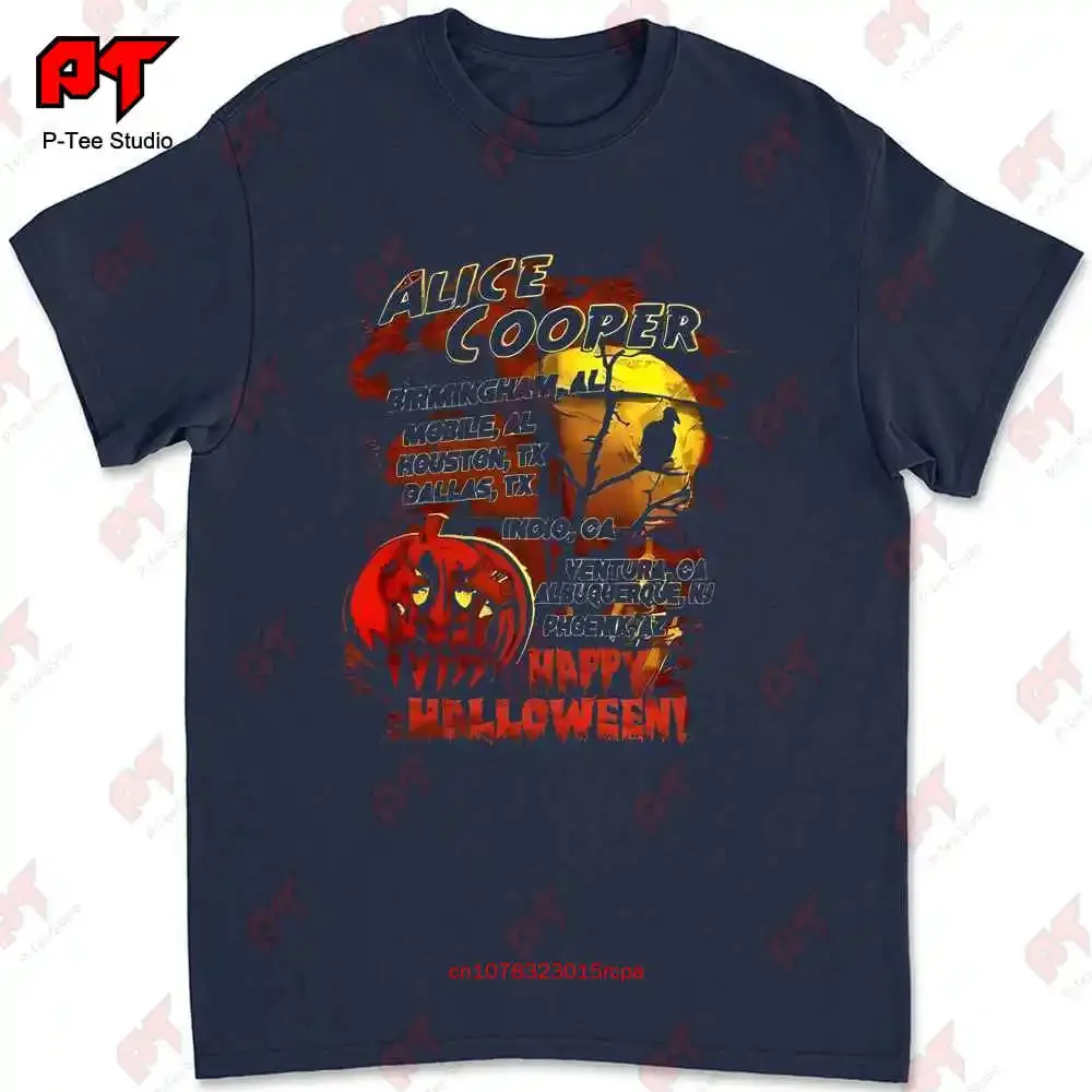 Alice Cooper 2004 Halloween The Eyes Of Alice Cooper Tour T-shirt L97Y