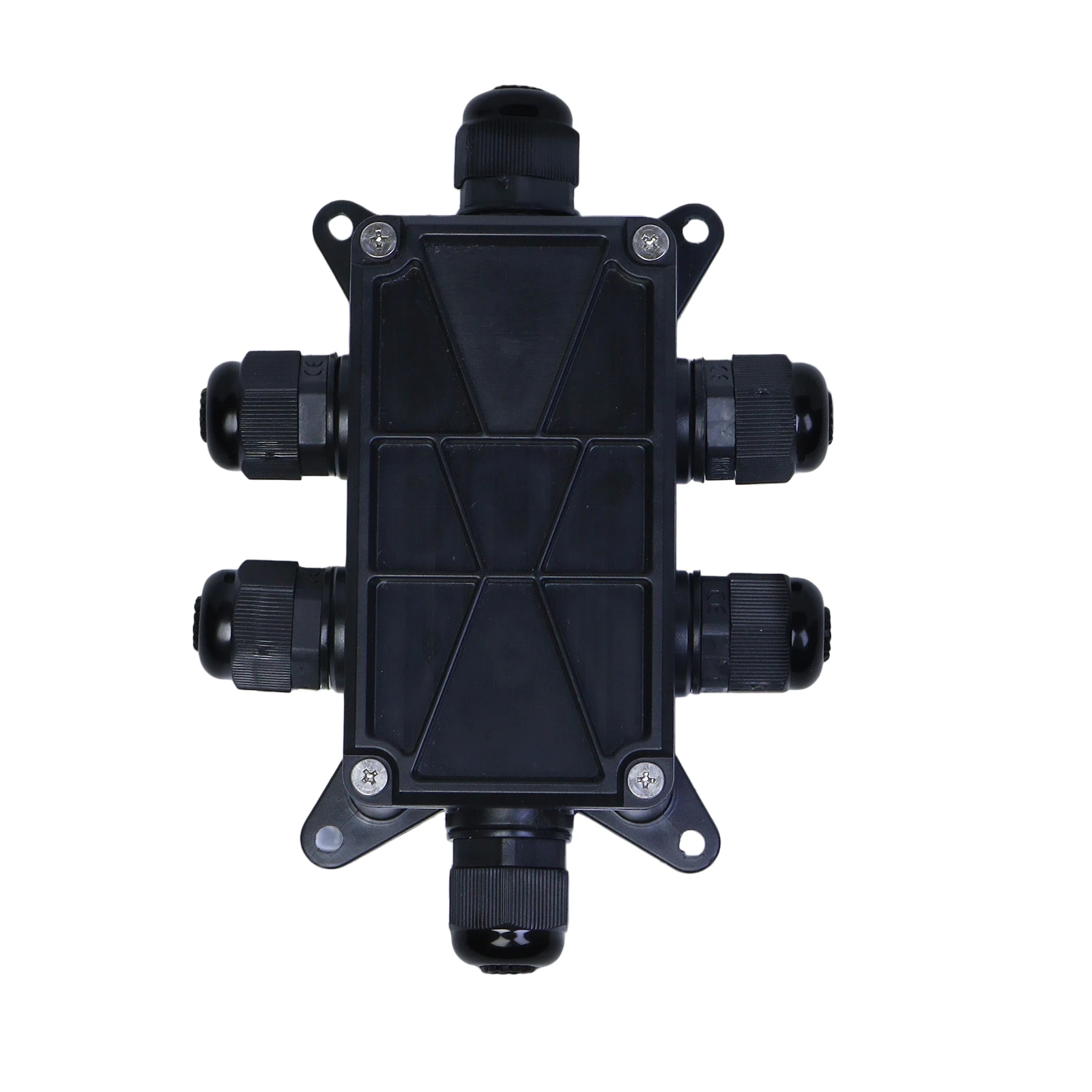 Waterproof IP68 Junction Box for 211 Series Connectors Flame Retardant V0 Shell 14x10x3cm Perforated Non Perforated