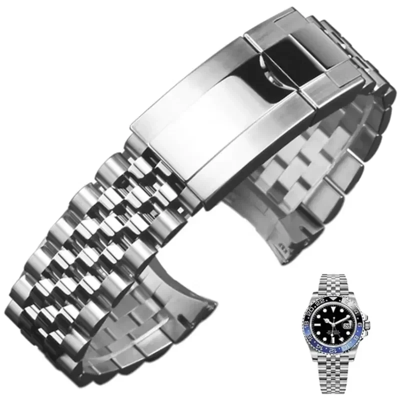 اليوبيل حزام (استيك) ساعة ل رولكس الفرعية GMT يخت دايتونا 20 مللي متر حزام رجالي سلسلة ساعات فاخرة وزارة الدفاع أجزاء استبدال ساعة اكسسوارات #1