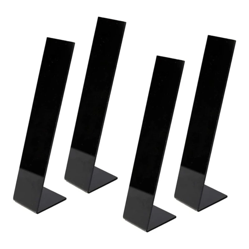 

4 Piece Hair Clip Display Stand Black L-Shaped Hairpin Display Holder Barrette Display Holder Hair Clip Organizer Stand