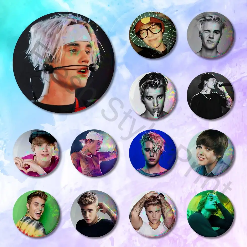 

J-Justin B-Bieber Swag 32mm 58mm 75mm 44mm 25mm Anime Badges Brooches DIY Pins Decorations Birthday Gifts