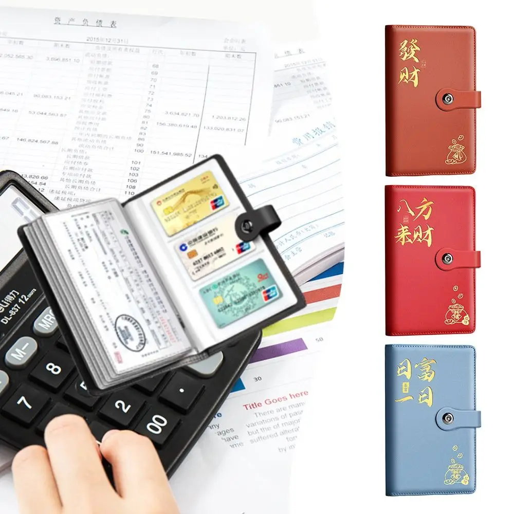Save Money 100 Days Envelope Challenge Binder PU Large Capacity Couple Saving Money Notebook Reusable Waterproof
