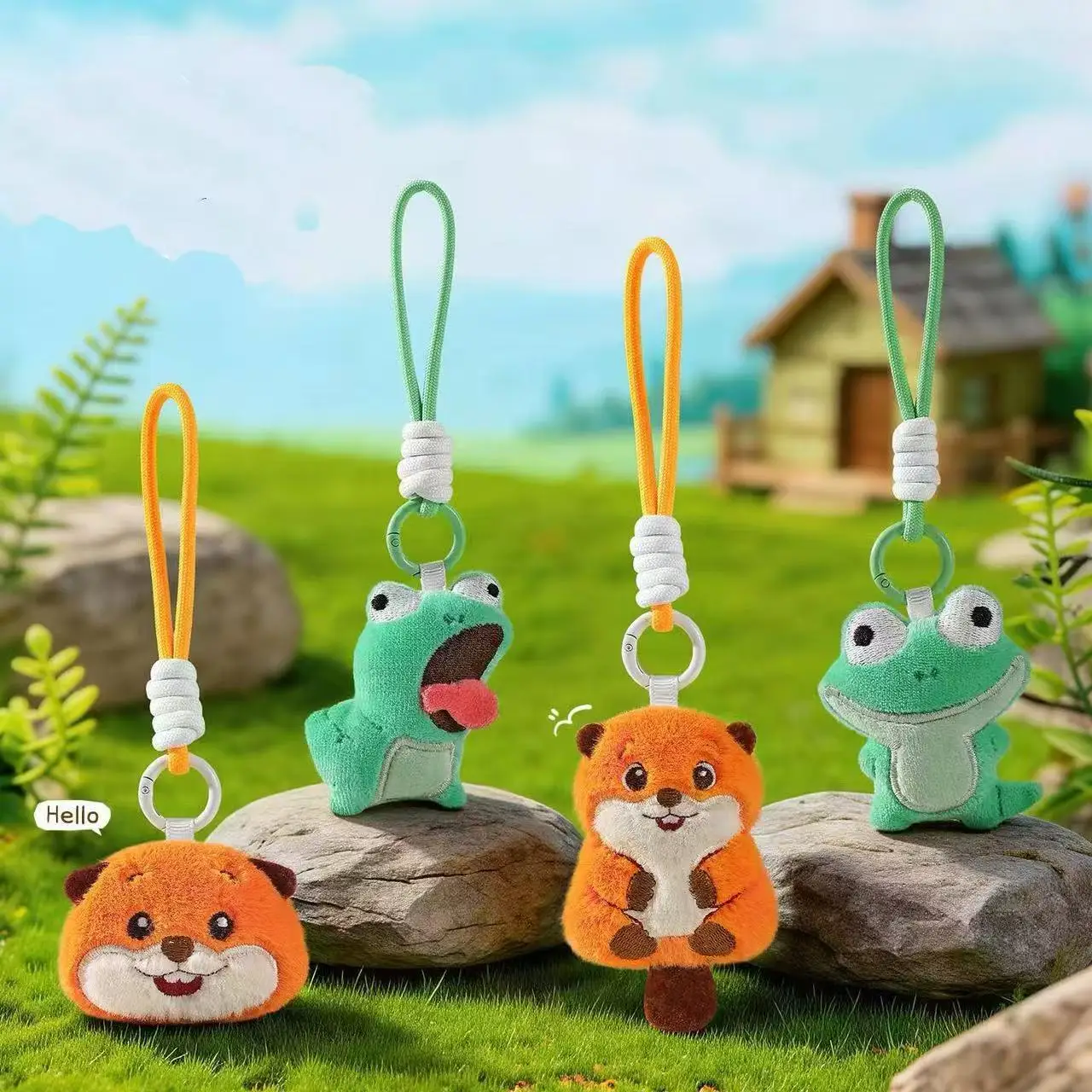 Kawaii Anime Hoppers Plush Cute Tom Lizard Plush Soft Stuffed Animal Beaver Plushie Keychain Option Plushie Toy Birthday Gift view 2