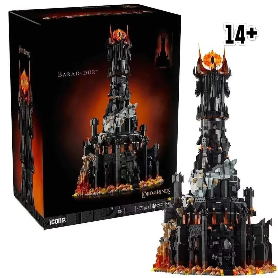 

Набор строительных блоков Disney Avail 10333 Sauron Eye Dark Tower, 5471 шт., набор кирпичиков для подарков на день рождения, Рождество, вечеринку