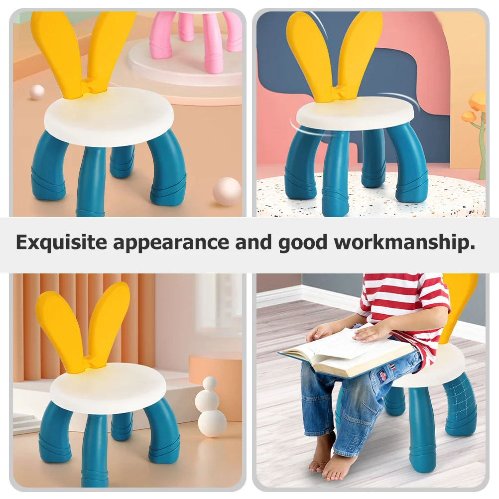 Foot Stool Step for Kids Kindergarten Cartoon Stools Sitting Plastic Light Footstool Home Child Baby Chairs Table