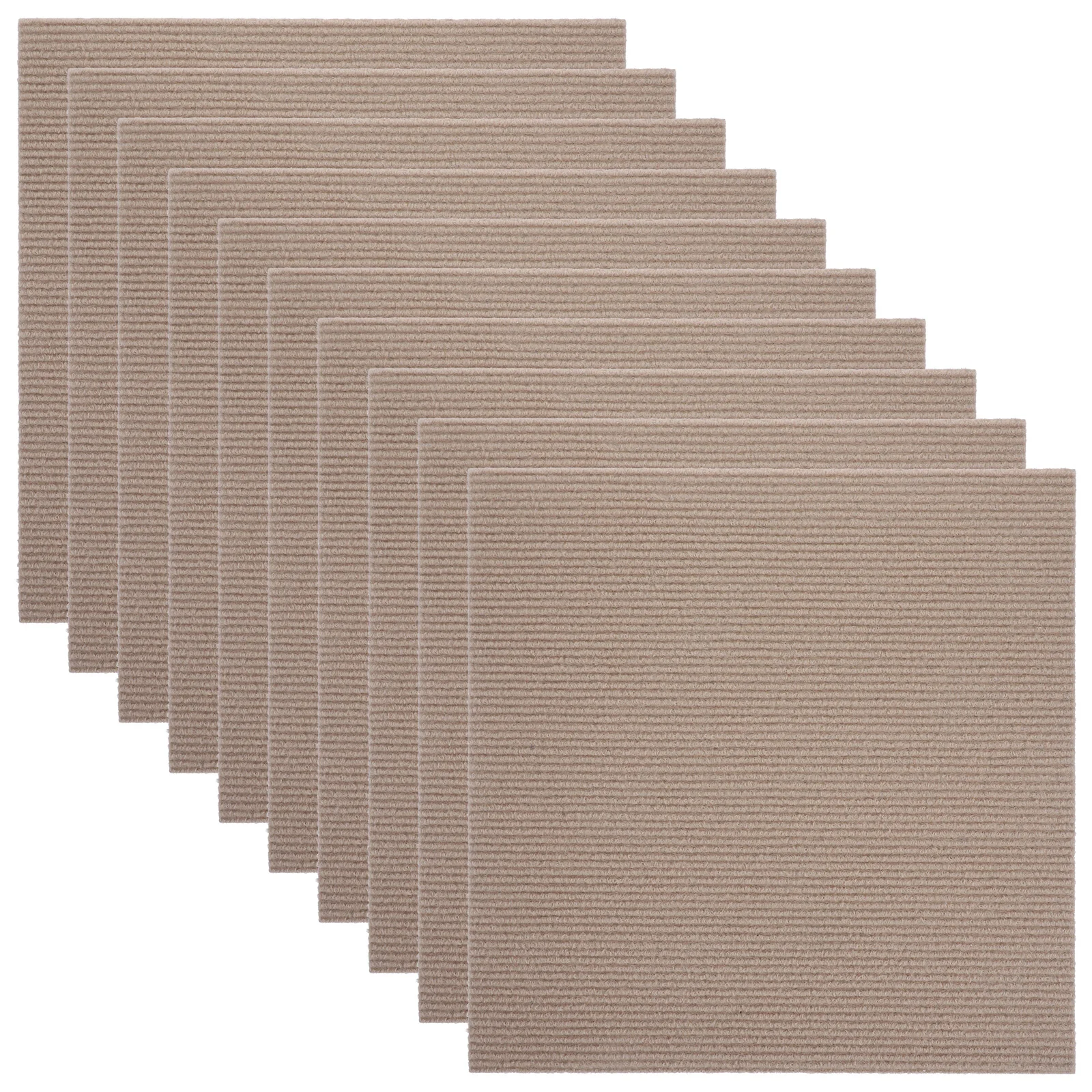 

10 Pcs Carpet Non-slip Floor Stickers Wallpaper Floating Tiles Polyester Home Mat Self-adhesive