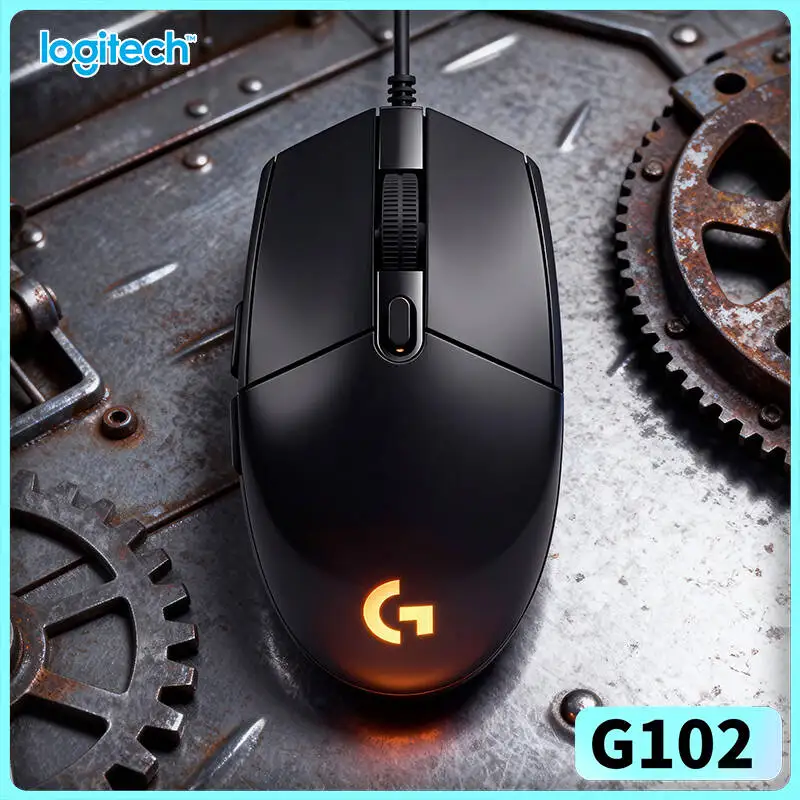 Logitech G102 Gaming Mouse, 8000 DPI Adjustable, 1000Hz Polling, RGB Sync, Lightweight Design for Long Gaming Hours