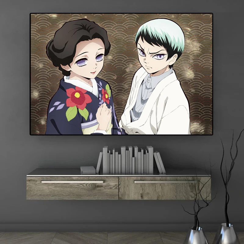 Classic Anime Demon Slayer Artwork Poster Japanese Comic Canvas Painting Art Print Living Room Home Decor Gift Wall Art Pictures