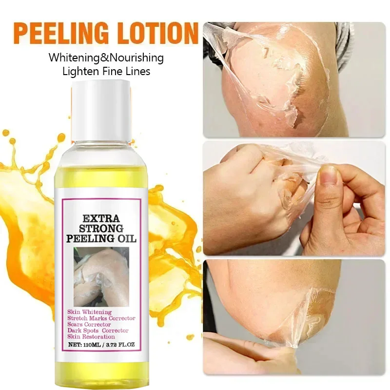 زيت لوشن تقشير أصفر 100% تبييض عضوي للبشرة الداكنة وتقشير وتبييض ومغذي وحمض الهيالورونيك ومرطب للجسم #6