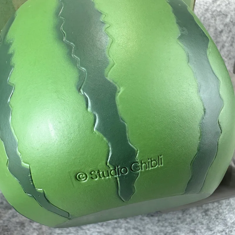 Mini Cute Totoro Watermelon Shaped Anime Figure Desktop Storage Collectible Doll Home Window Sill Decor Plant Pot Model Toy Gift