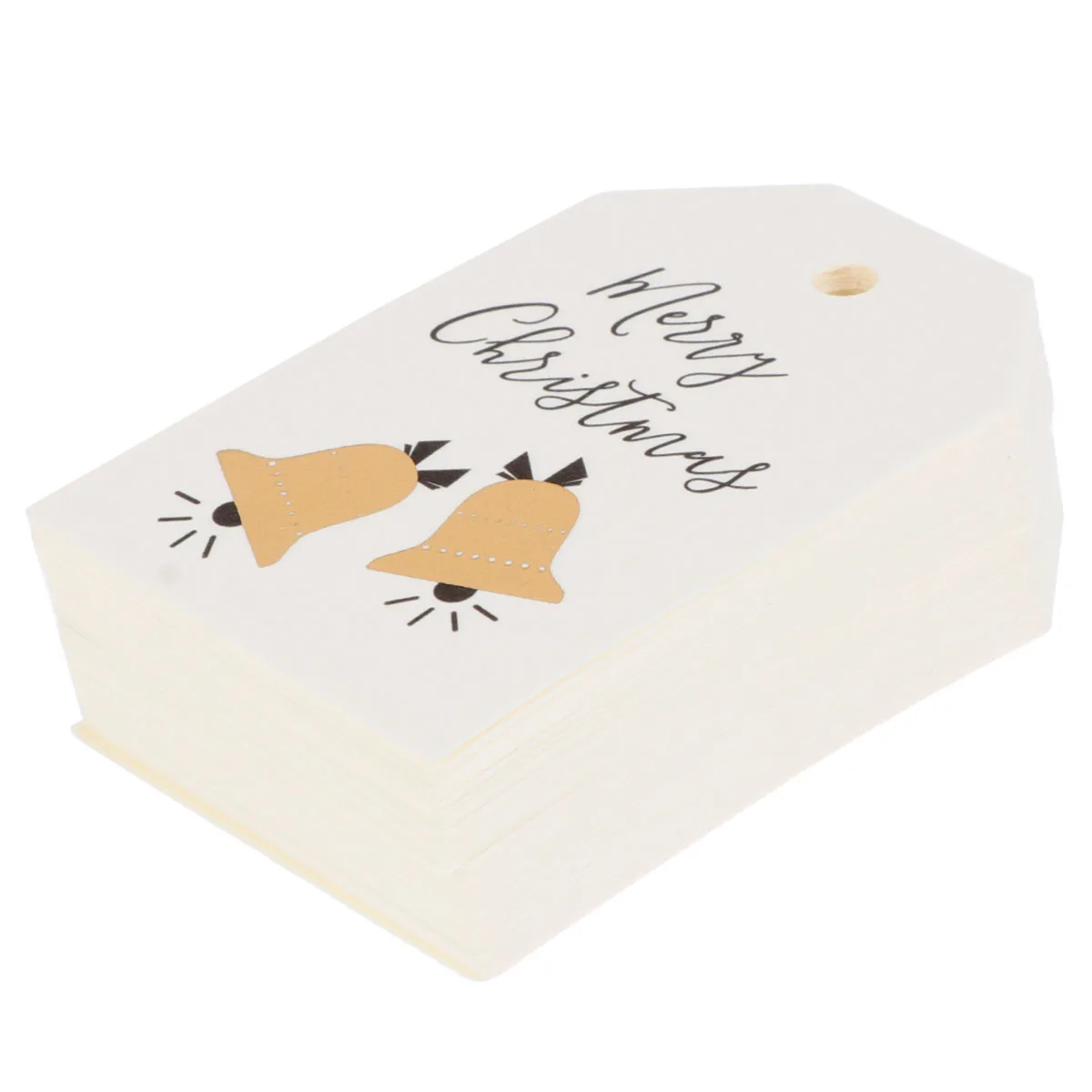 

100 Pcs Christmas Bookmark Card Tag Cardstock Bookmarks Bronzing Gift Labels Paper Jam Merry