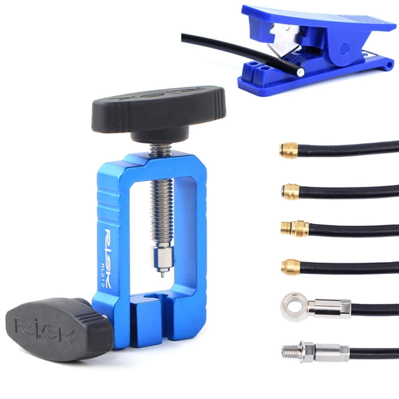 RISK Oil Needle Installation Tool 2 In 1 Blue Replacement Accessories For Bicycle Hydraulic Disc Brake BH59 BH90 MTB