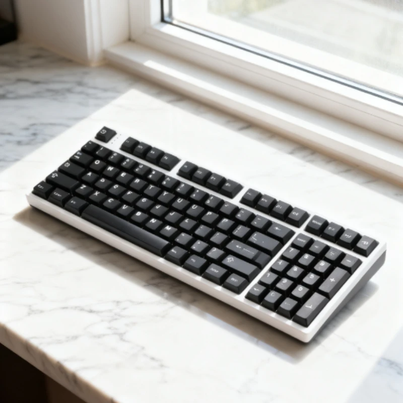 Classic Black PBT Keycap Set cherry proflie 125-Key Small Full Set 61/64/68/75/100-Key 2-Color Injection Molding Wear-Resistant​
