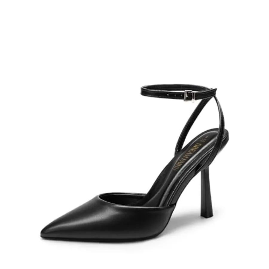 

High Heels for Women Closed Pointed Toe Dress Shoes for Women Ankle Strap Stiletto Heel Party Wedding Sexy Pump Shoes
