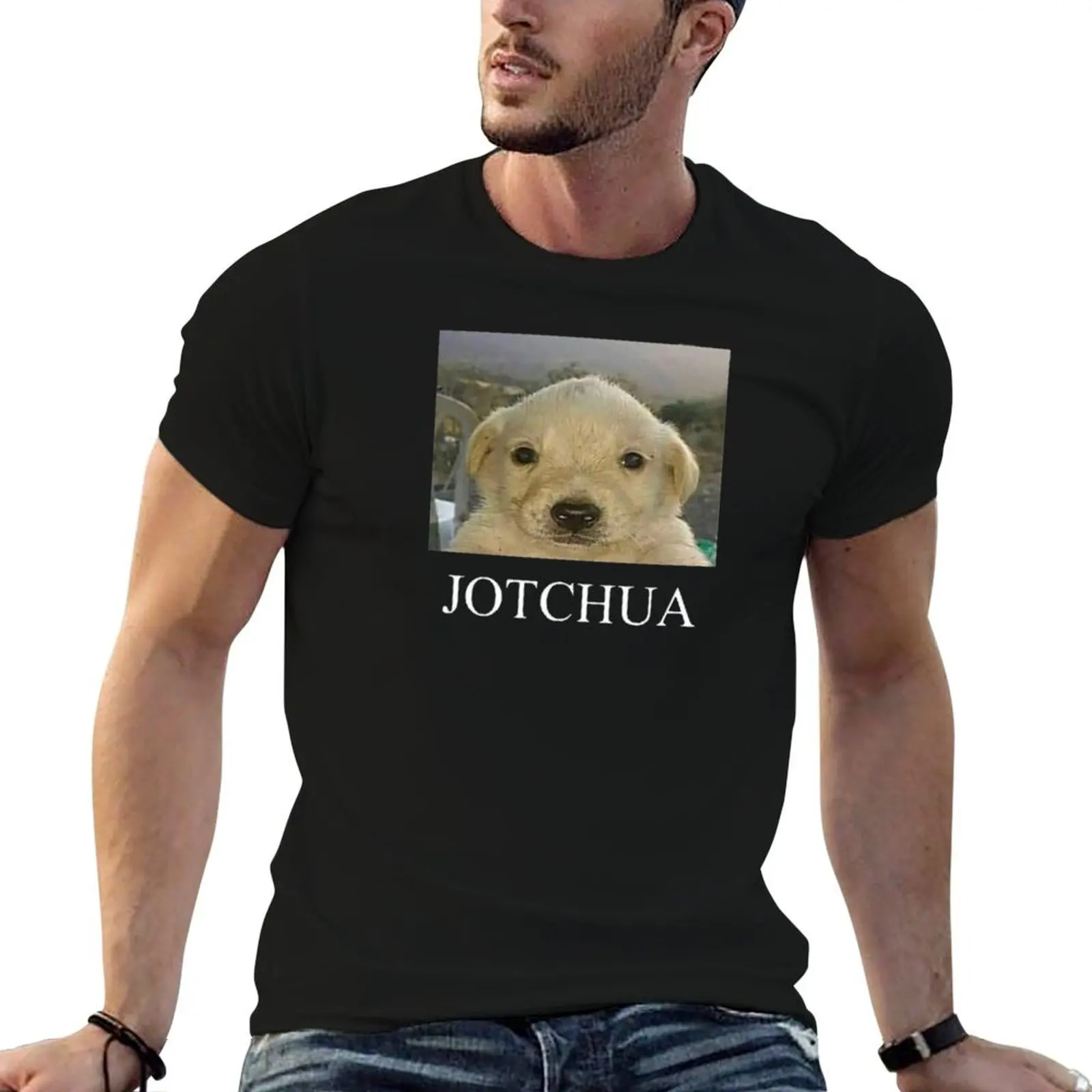 

Jotchua Dog, Hola Esquizo | Funny Meme T-Shirt black cotton t-shirt plain for man package graphic t shirts for man T-Shirt