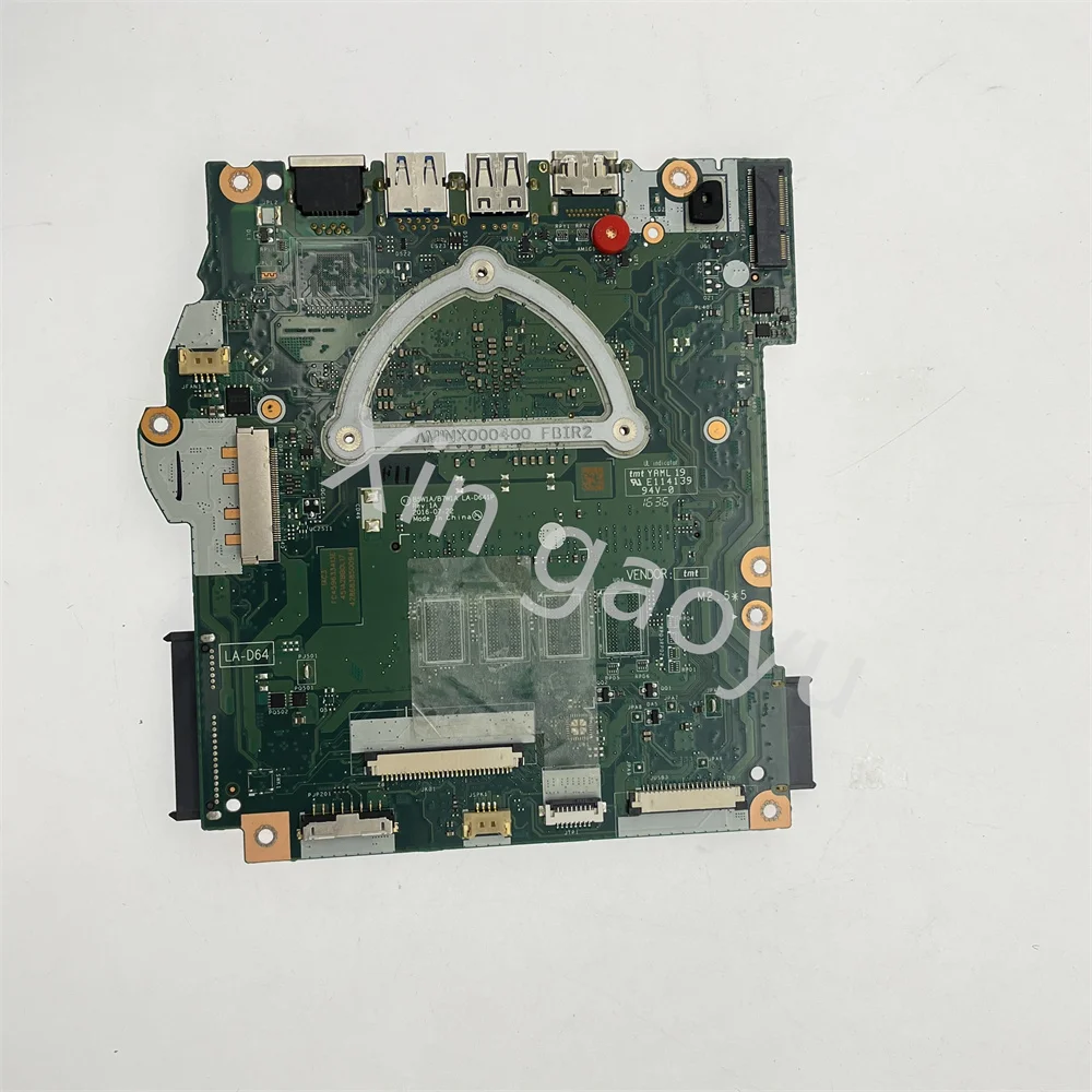 Imagem -02 - Asus-placa-mãe para Laptop Asus Es1533 Ngft1100b B5w1a B7w1a La-d641p N3350 N4200 Cpu Ddr3 Teste 100