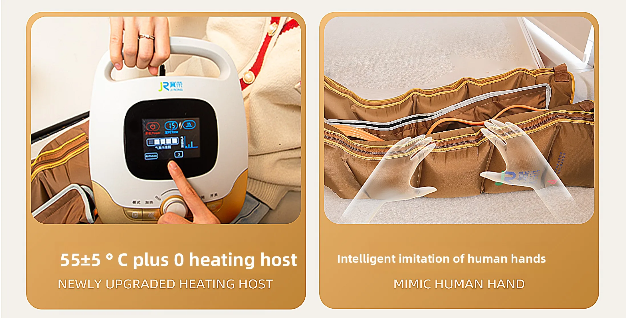 Prevention of varicose veins by air waves  legs of the elderly Heating massager Automatic kneading instrument dredging