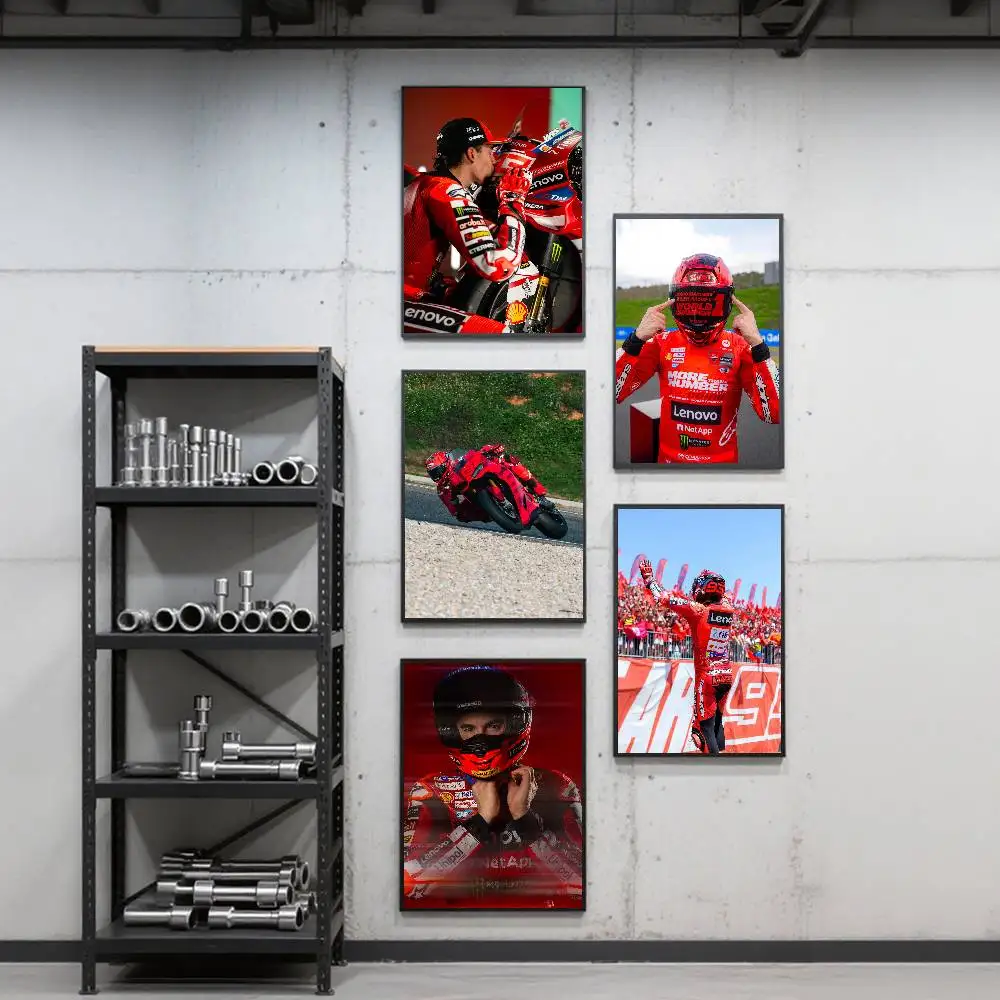 26 moto gp M-Marc 93 Poster Art Print Anime Style Home Decor Ideal Gift Perfect Room Decor