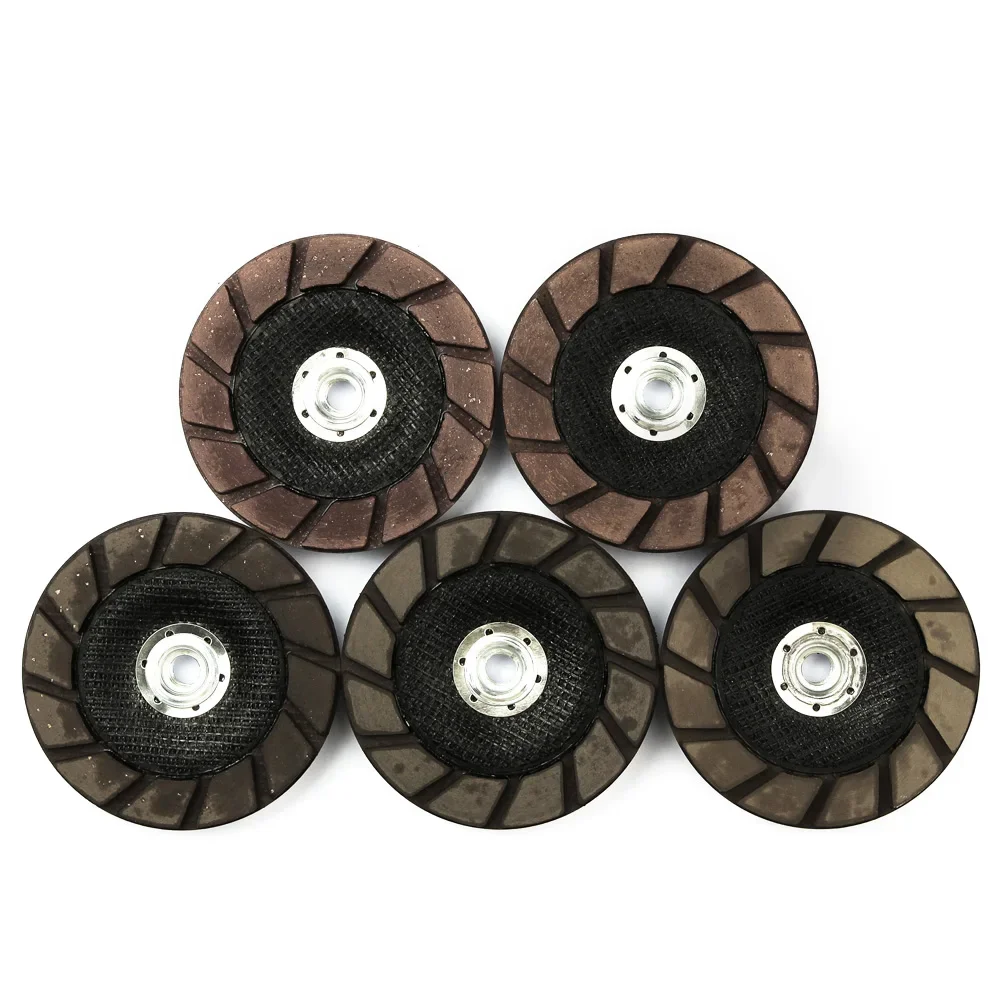 125mm diamante moagem copo roda cerâmica bond seco molhado uso concreto borda copo polimento roda arranhões remoção almofadas de moagem