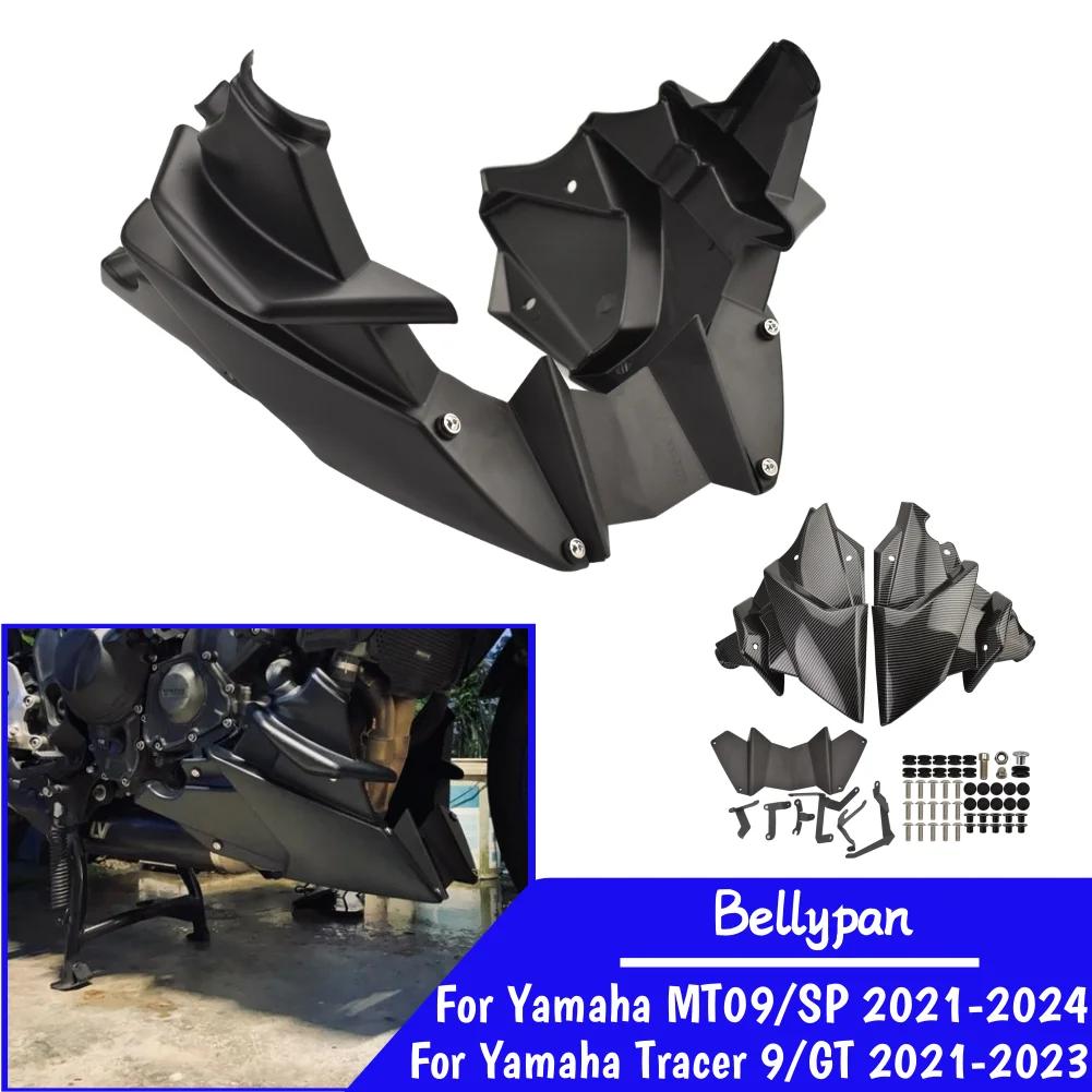

For MT 09 Bellypan Belly Pan For Yamaha MT-09 2021-2024 MT09 SP Lower Engine Spoiler Fairing Motorcycle Tracer 9 GT Cowl Cover