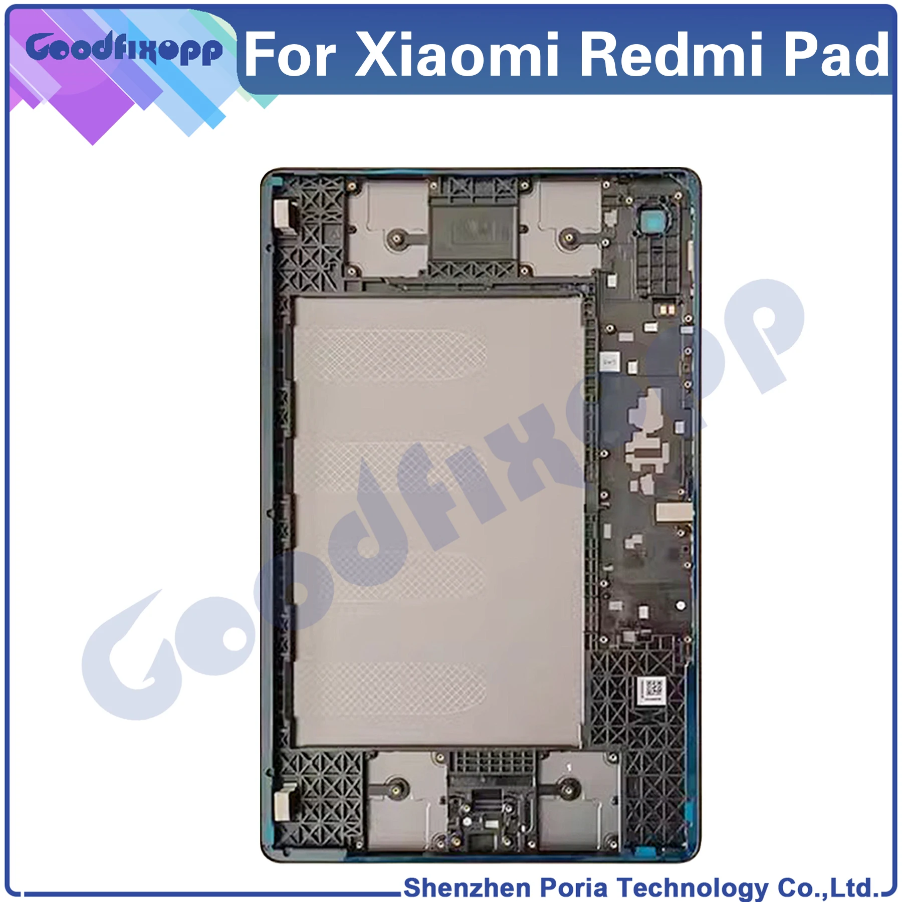 For Xiaomi Redmi Pad 10.6 22081283G Back Battery Cover Door Housing Rear Case Repair Parts Replacement