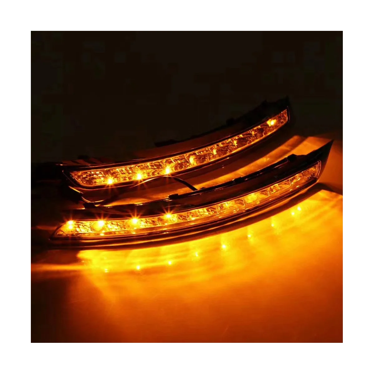 أدى DRL إشارة انعطاف ضوء تشغيل نهاري ، مصباح ضباب ، يصلح لفولفو XC90-بليو ، 1 زوج