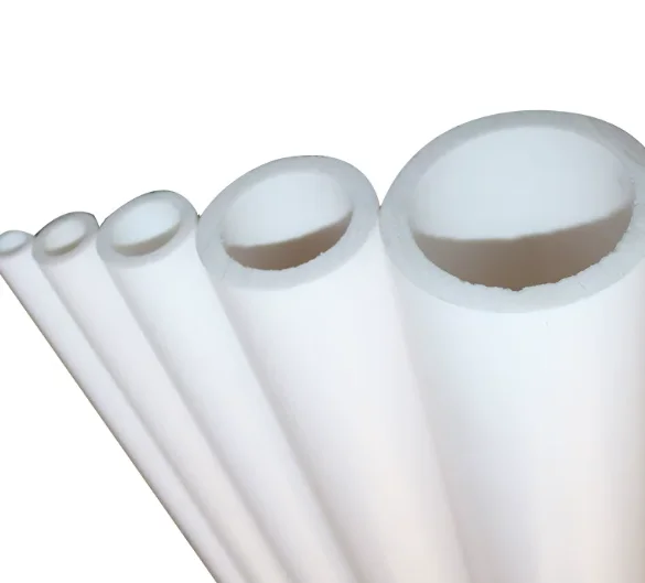 Non-toxic White PTFE Tube Hollow Rod High Temperature Resistant DIY Plastic Pipe for Gasket