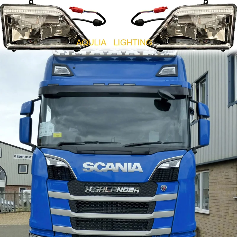 

1PCS BIG Top Lamp With LED Bar Used for SCANIA Truck R650 G500 S730 S500 P500 FRONT SPOT Light 2535366 2535367