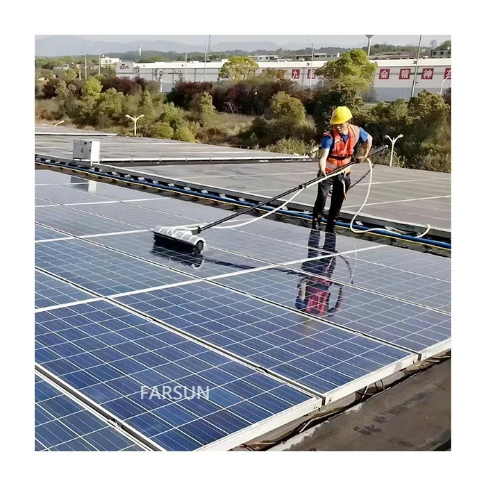 FarSun Smart Solar Energy Rotating Solar Cleaner Robot Roof Cleaning Machine