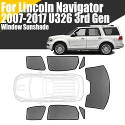 Custom Magnetic Car Window Sunshade For Lincoln Navigator U326 2007-2017 3rd Gen Curtain Mesh Front Windshield Frame Curtain