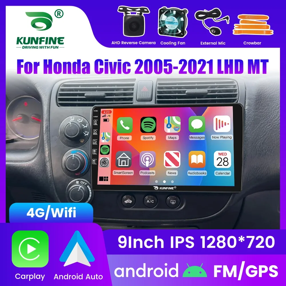 

2Din Android автомобильный радиоприемник для Honda Civic 2005-2021 мультимедийный видеоплеер GPS-навигация стерео аудио головное устройство Carplay 4G