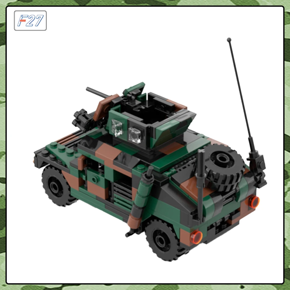 Moc hummer veículo militar hmmwv M-1114 eua exército combate arma acessórios conjunto bloco de construção tijolo brinquedo das crianças presente aniversário