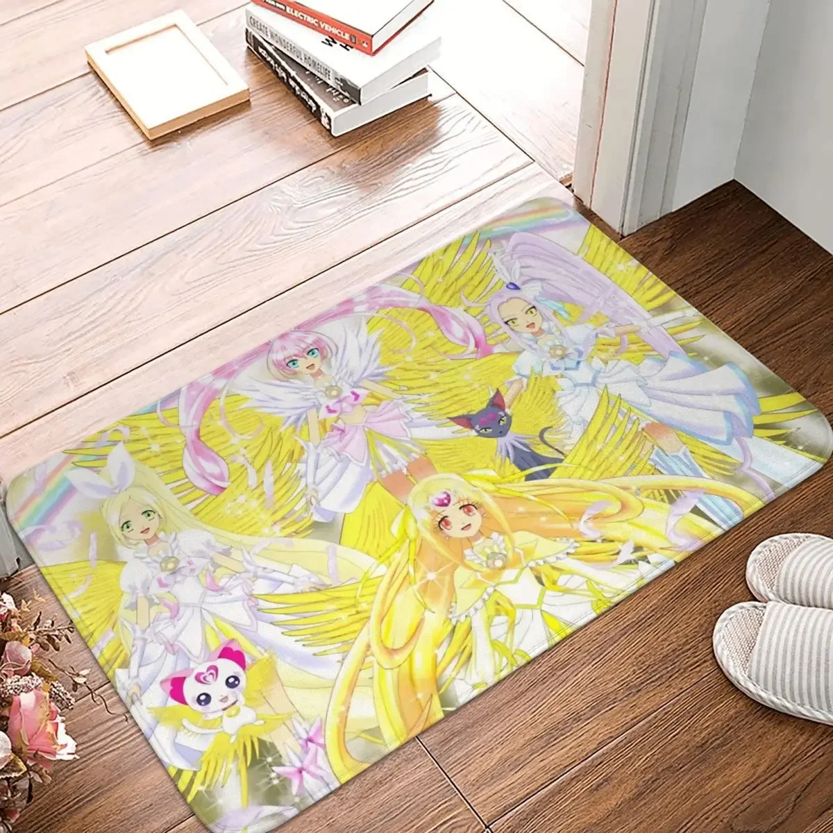 Pretty Cure Precure Princess Anime Anti-Slip Rug Doormat Kitchen Mat Suite Angels Hallway Carpet Home Decorative