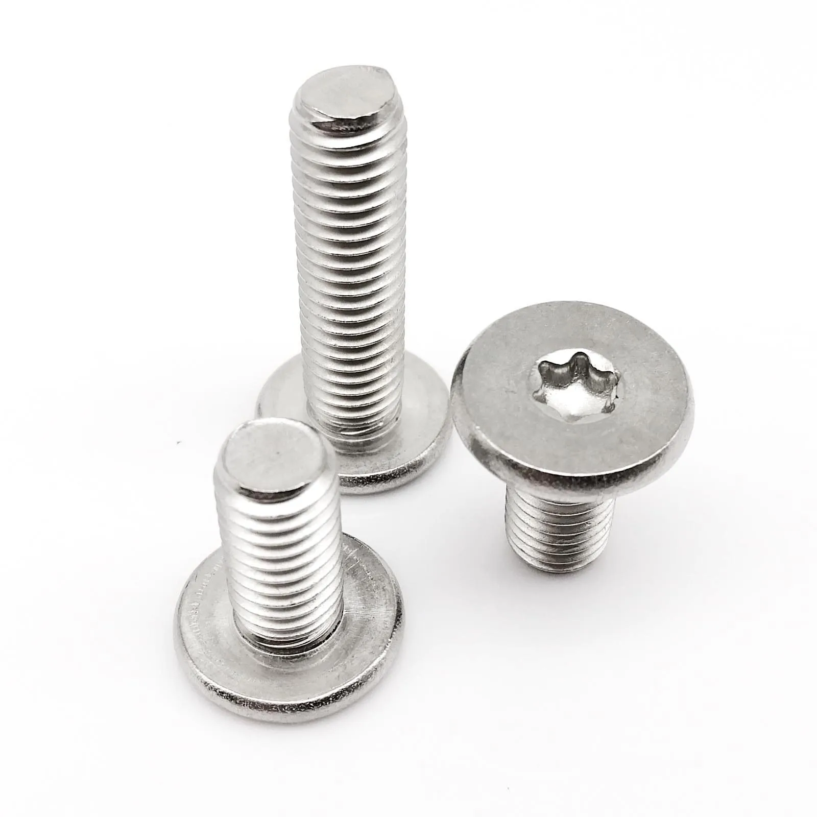 HZYUEGOU CM M1.6 M2 M2.5 M3 M4 M5 M6 M8 304 A2 Edelstahl Torx Sechs-Lappen Ultraflache Flachkopfschraube – Detail 8