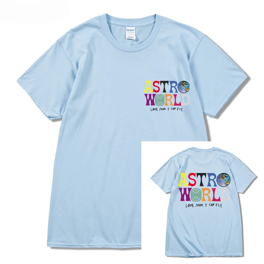 New Fashion Hip Hop thirts Men Women Jack cactus ASTROWORLD Harajuku T-Shirts Look Mom I Can Fly Letter Print Harajuku Tees Tops