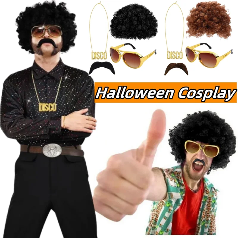 conjunto-de-fantasia-de-halloween-perucas-sinteticas-encaracoladas-peruca-afro-oculos-de-sol-colar-para-adultos-hip-hop-cosplay-acessorios-para-festa-adereco-de-cabelo