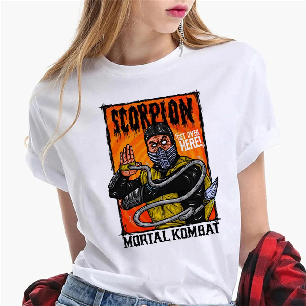 Mortal Kombat t shirt women harajuku Y2K funny top female anime clothes