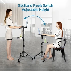 145cm Projector Tripod Stand Laptop Tripod Adjustable Height 23 to 63