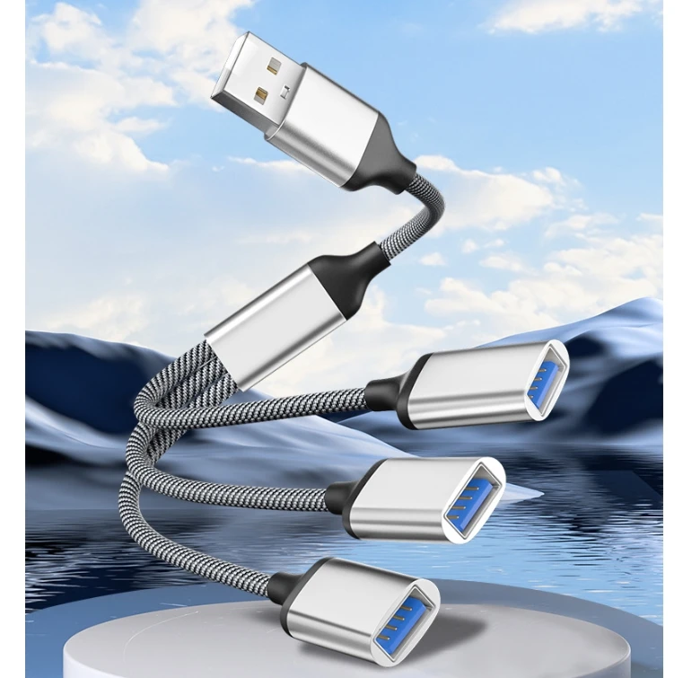 USB Type-C HUB Splitter Verlengkabel 1 Male naar 4 3 USBA Vrouwelijke USB Verlenging Datakabel Power Adapter USB Socket Converter OTG