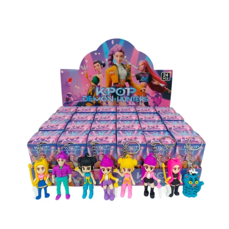 

Mystery Blind Box for K-POP Fans - 24 Pcs Demon Hunters Keychain Set, Huntr/x Collectible Figure Surprise Bag Charm