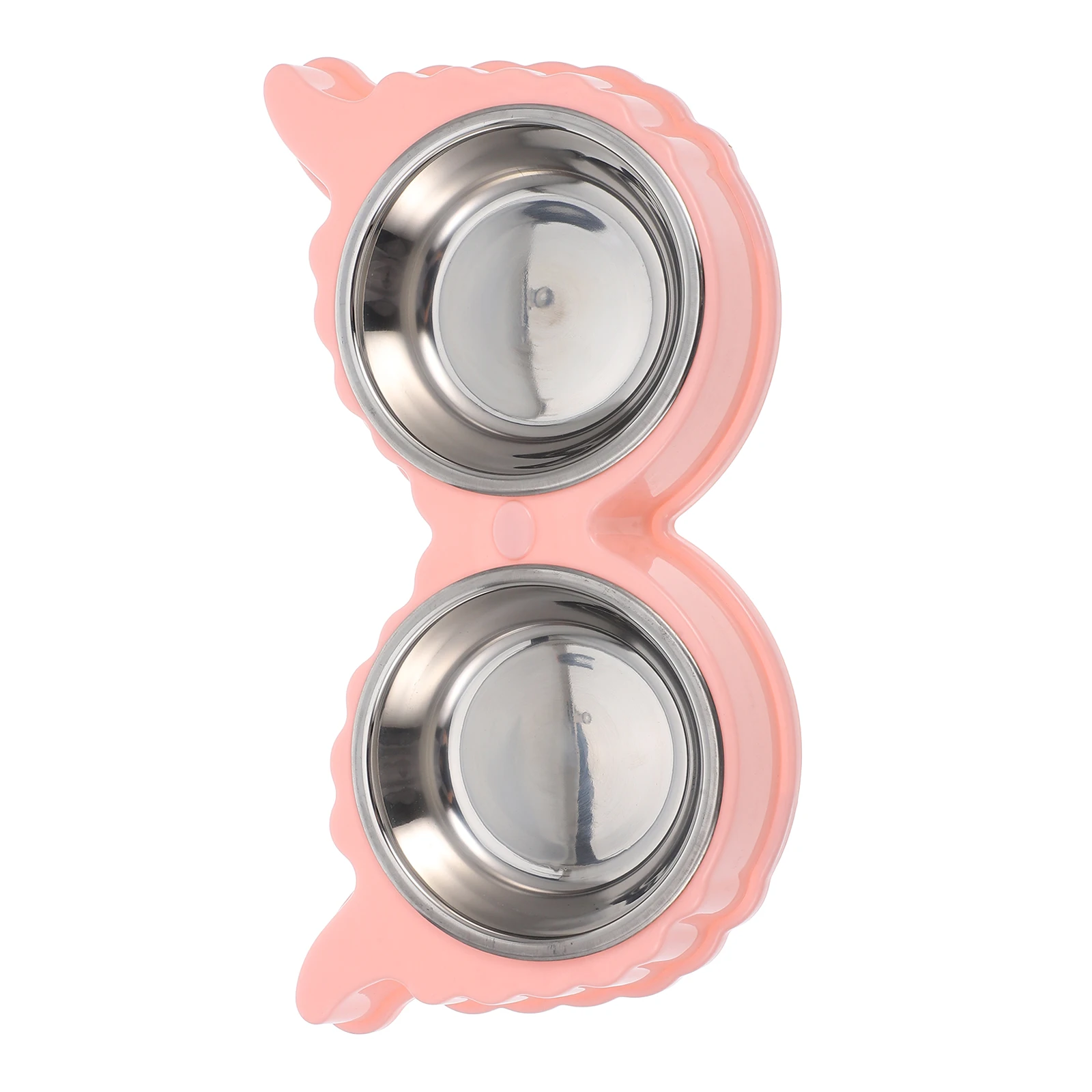 

Pet Dog Bowls Stainless Steel Food Water Bowl Cute Butterfly Large Capacity Nonslip Bottom Cat Dishes Pink Indoor Rabbit
