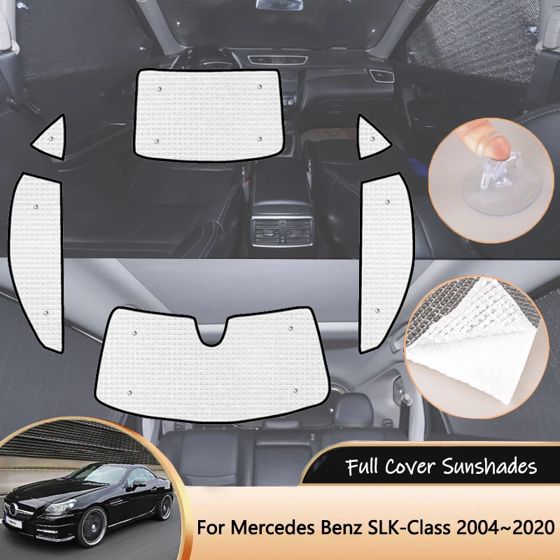 For Mercedes Benz SLK-Class R171 R172 2004~2020 Car Full Coverage Sunshade Sun Protection Sunshade Windows Sunscreen Accessories