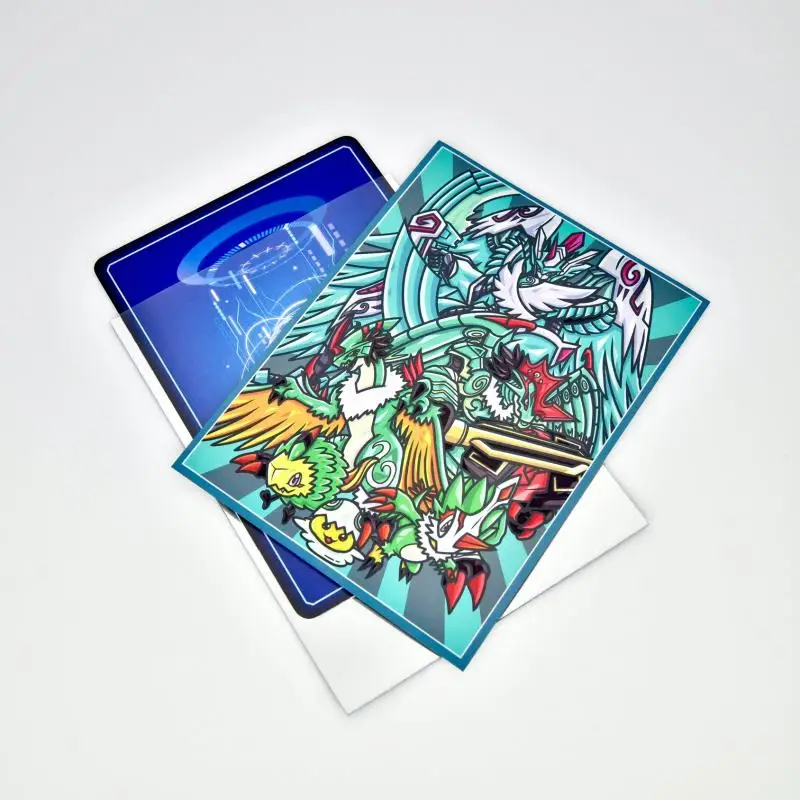 60pcs/set Digimon Adventure Galemon Zephagamon Card sleeve DTCG Anime Game Collection Card Protective Cover Gift Toys