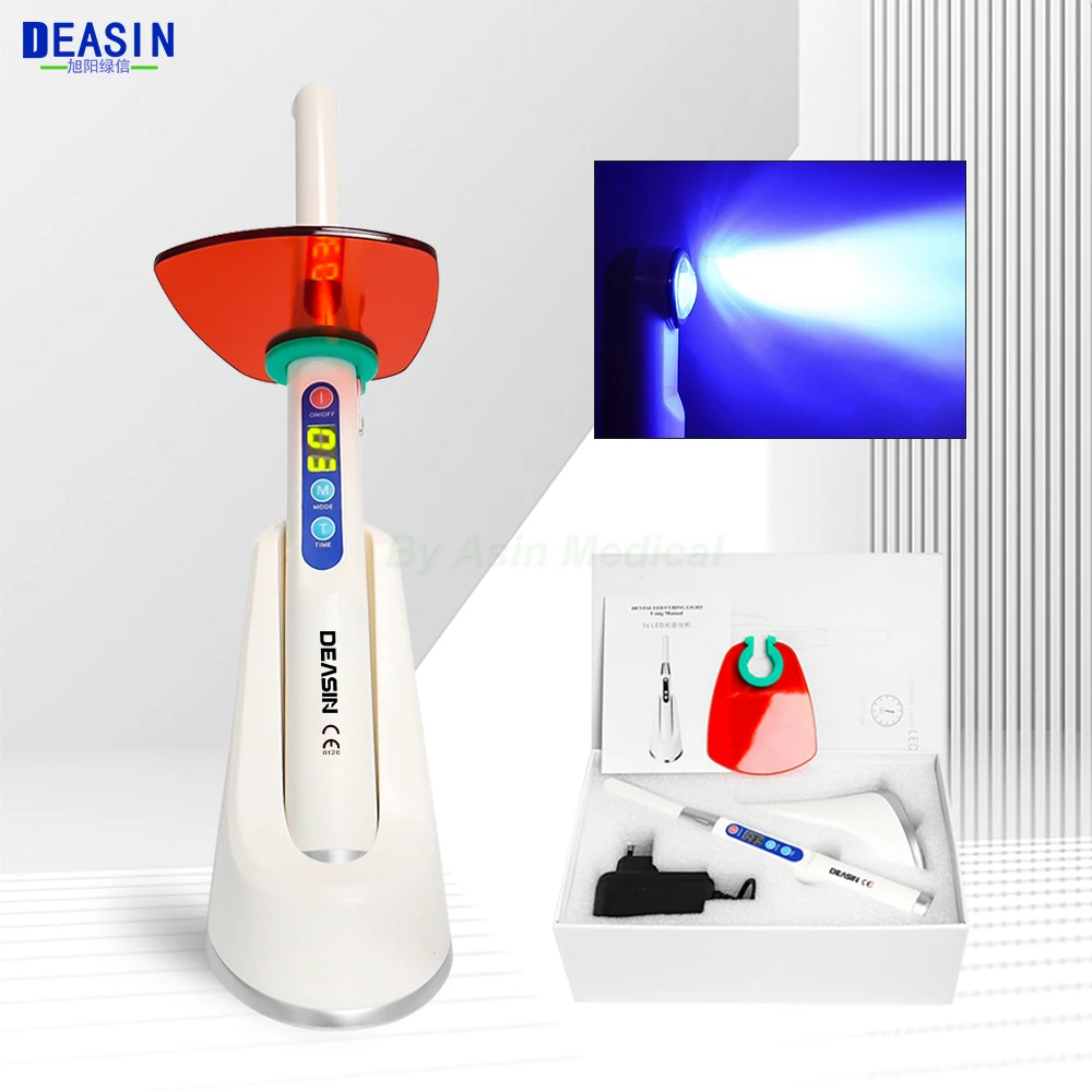 

Dental Cordless 1 Second LED lamp Wireless Curing light High Power Output Intensity 2600mw/c㎡ Dentist Material instruments