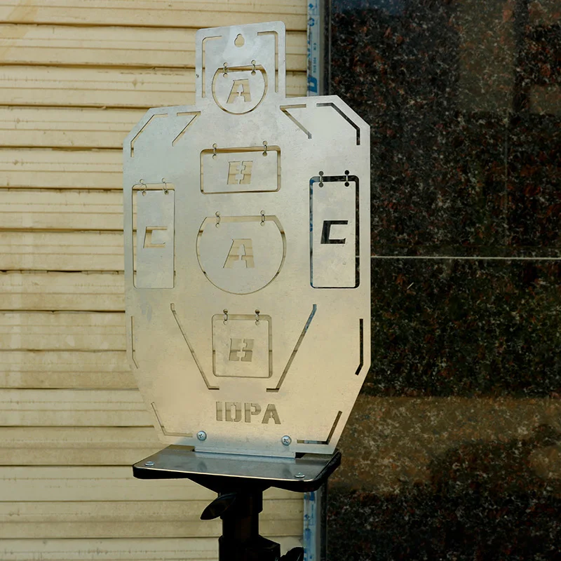 IDPA liga de aço inoxidável alvo bala macia arma prática alvo pessoa ao vivo CS metal alvo arma de brinquedo alvo