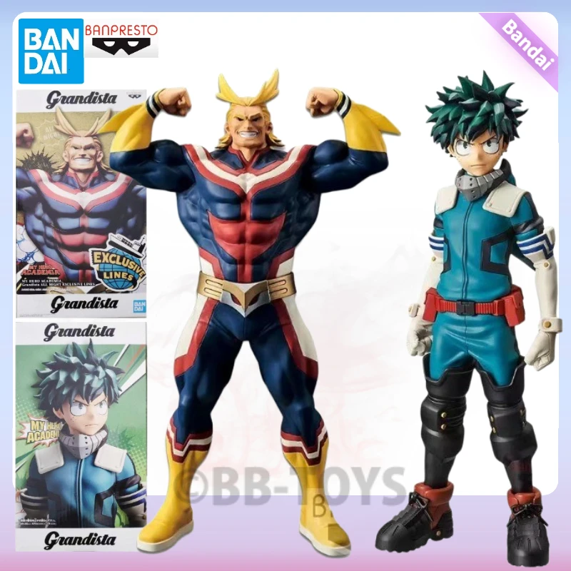 В наличии BB Original Bandai Grandista My Hero Academia All Might Large Midoriya Izuku Аниме Фигурки Коллекция игрушек Подарки Модели