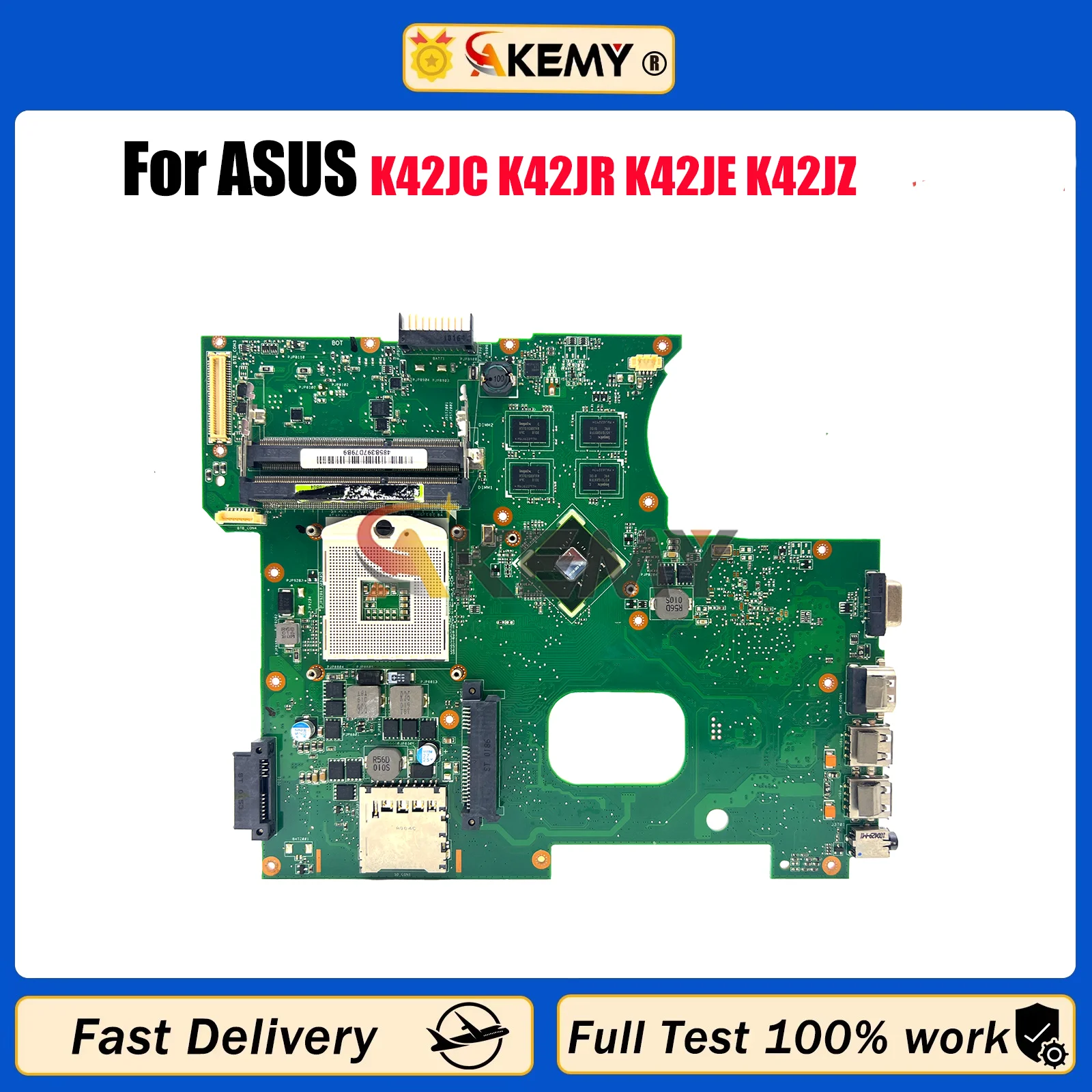

K42JC Laptop Motherboard For ASUS K42J A42J X42J K42JC K42JR K42JE K42JZ K42JA K42JP K42JZ K42JY Mainboard 100% tests fast ship