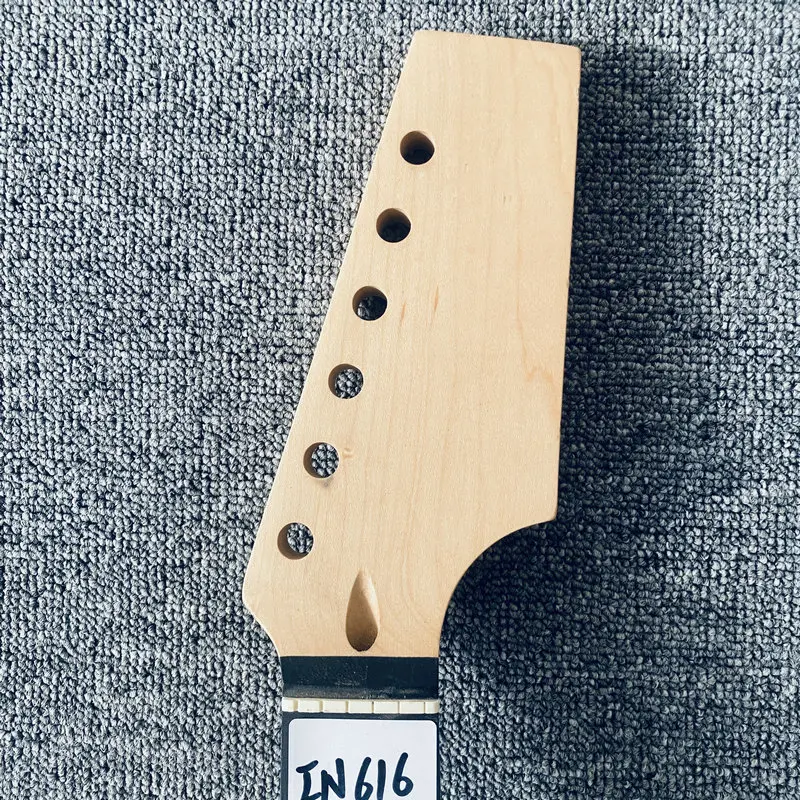 IN616 DIY Guitar Parts Semi Finishing Electric Guitar Neck Maple+Rosewood 22 Frets 648mm Scales Length for Replace